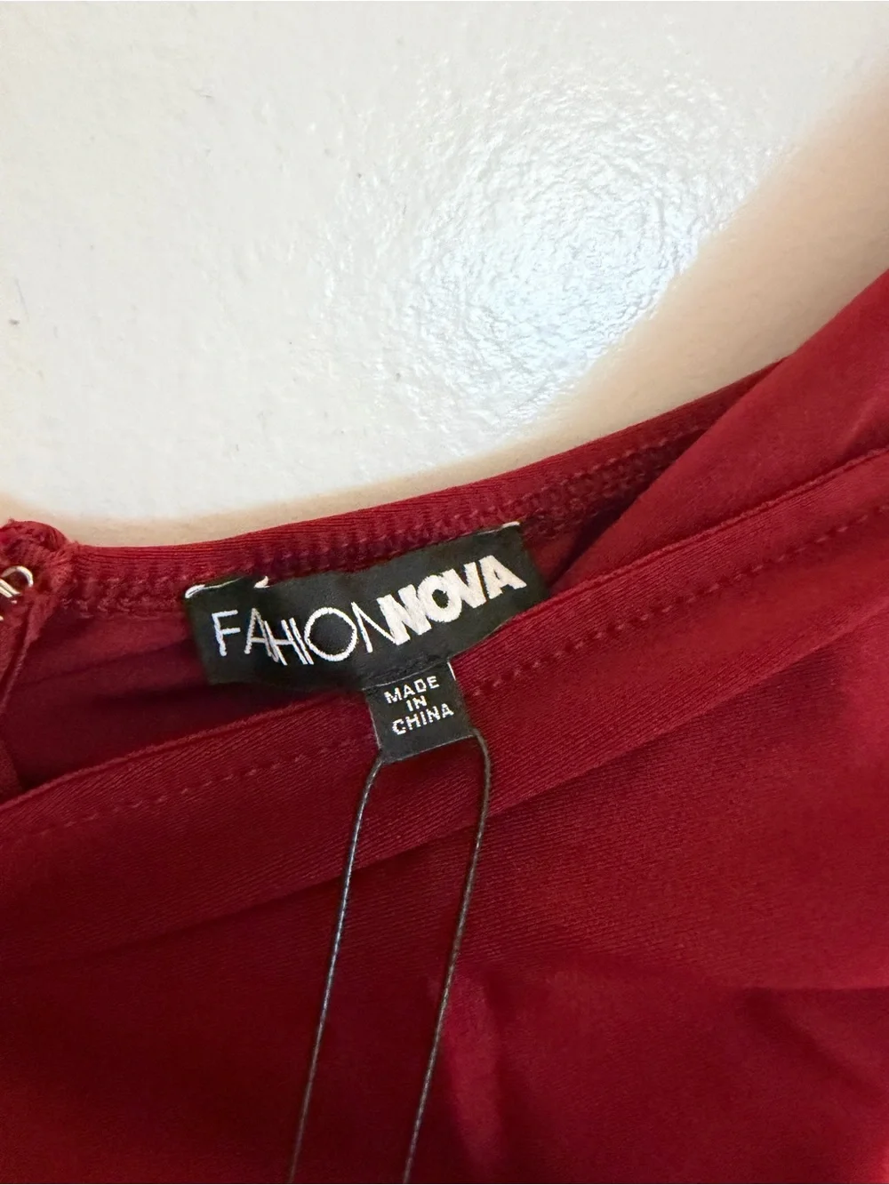 Fashion Nova Wine Red Draped Maxi Skirt